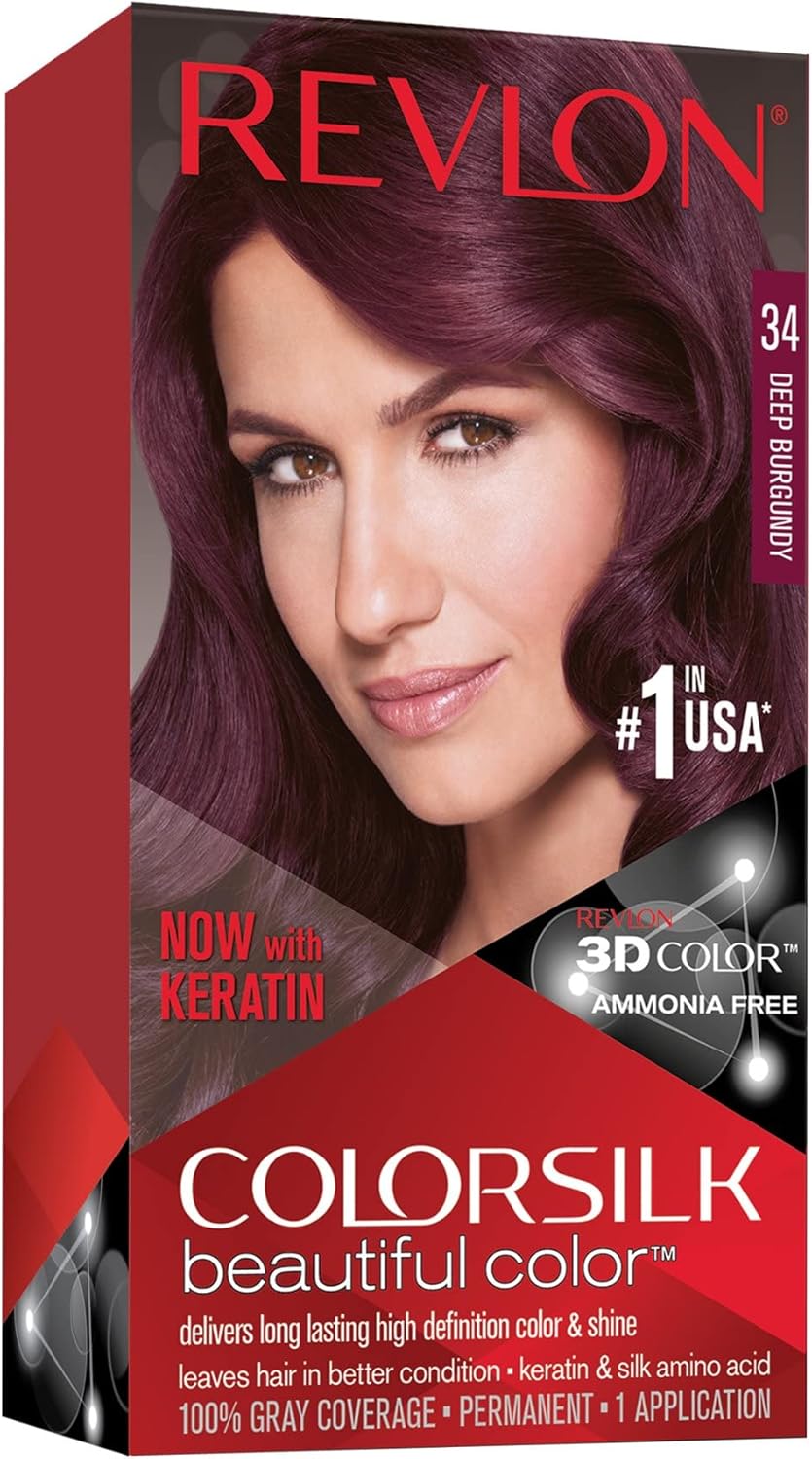 REVLON COLORSILK 48 BURGUNDY H/C 1CT