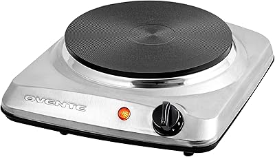 Proctor Silex Single Burner Metal Hot Plate - Black