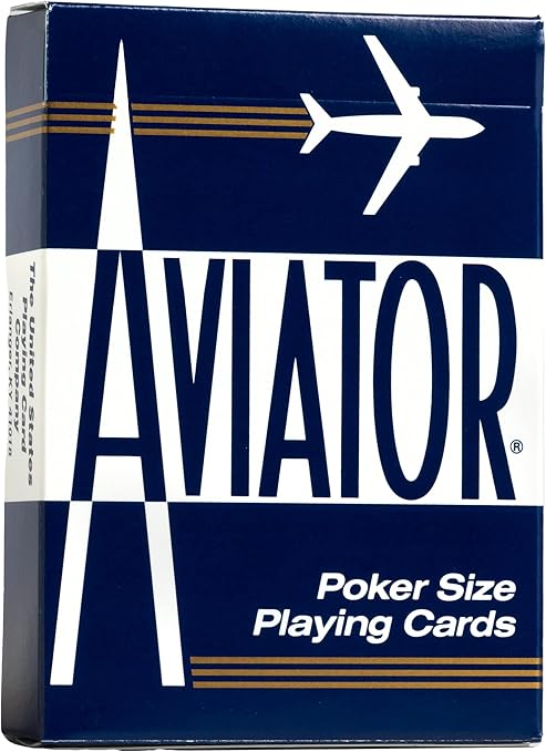 AVIATOR Playing Cards - Poker Size, Assorted Colors