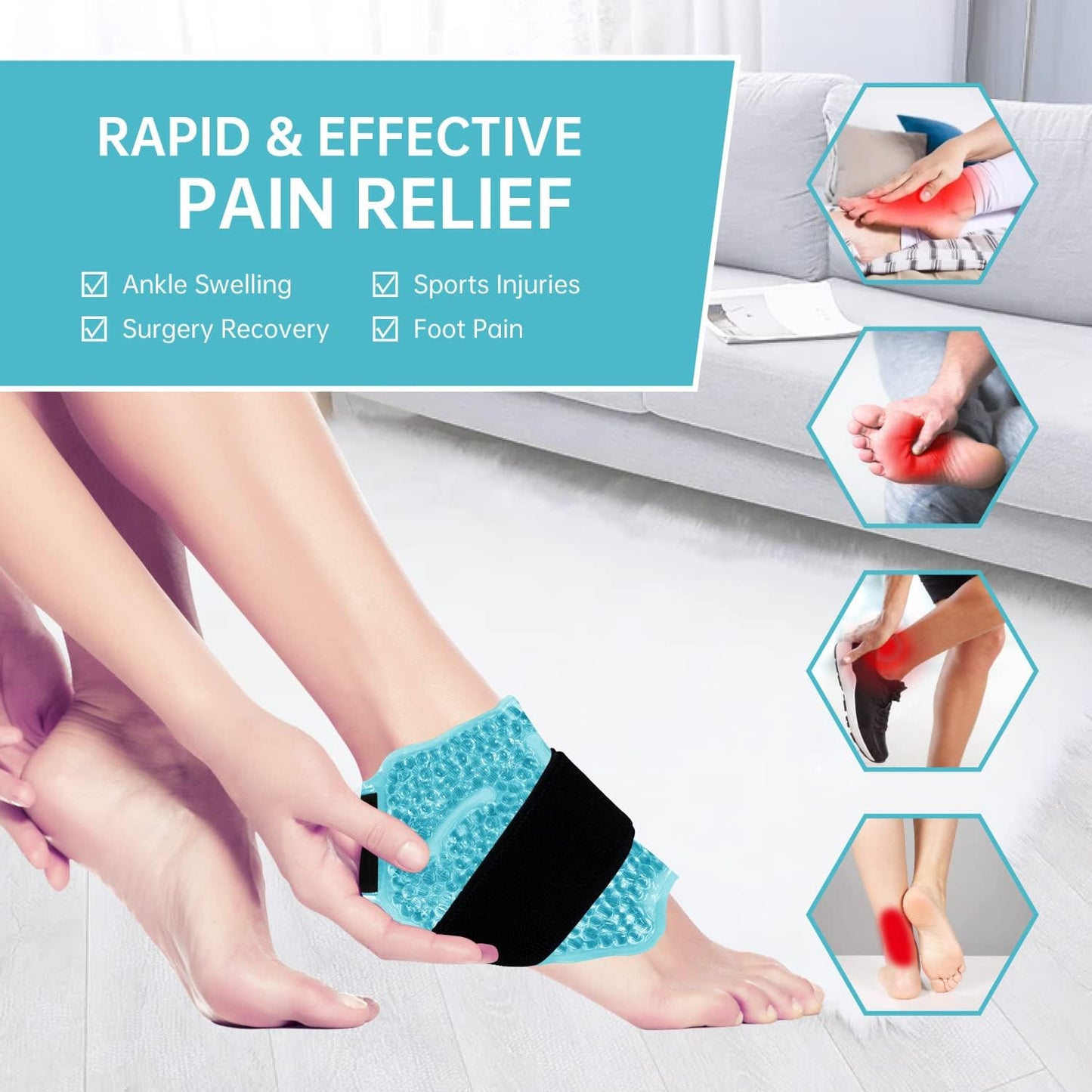 SPORT AID ANKLE SB HOT/COLD