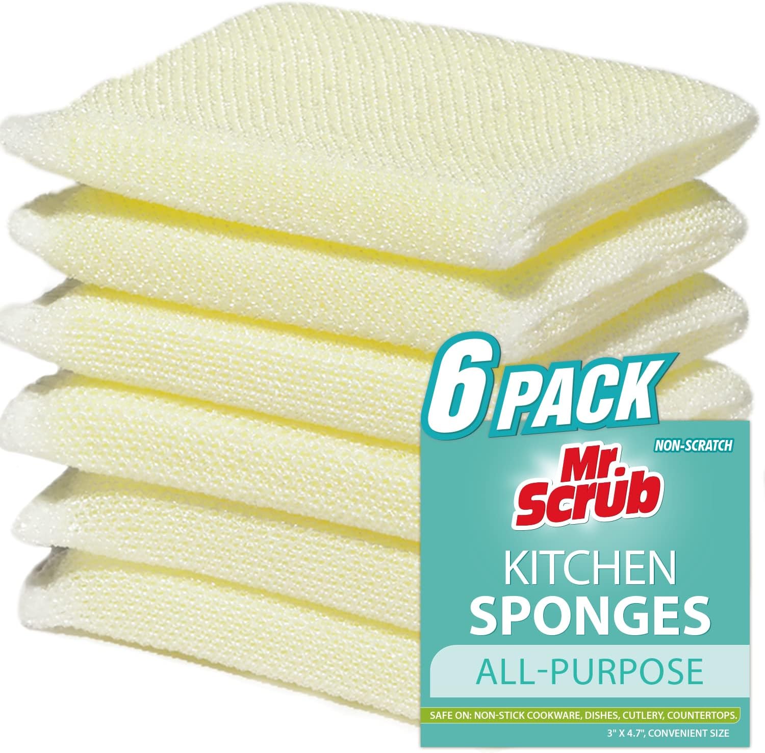 MÜkitchen 2-in-1 Sponge with Scrubber- Green Blocks