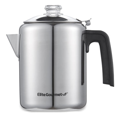 Medelco 8 Cup Glass Stovetop Coffee Percolator