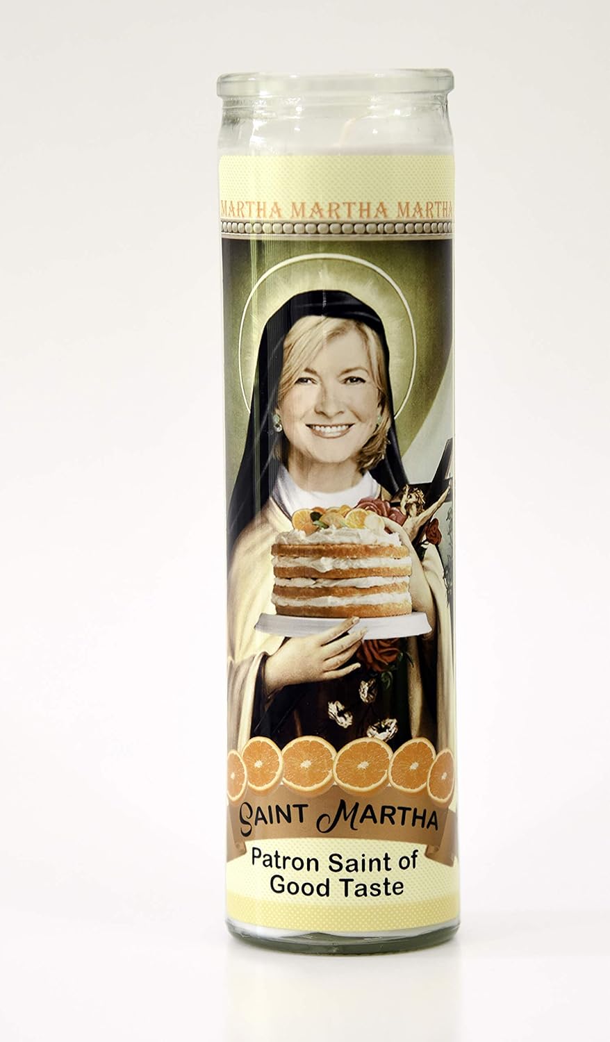 Star Candle Prayer Candle, 8in - Saint Martha