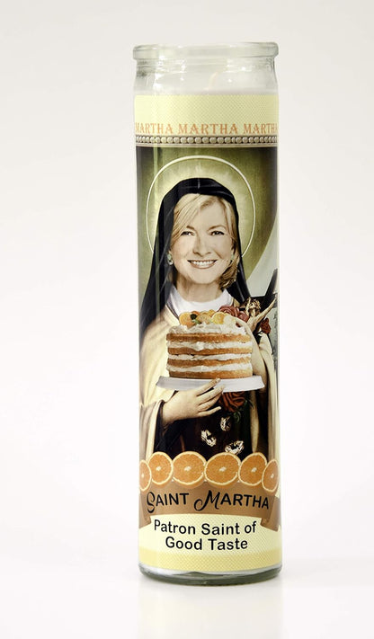 Star Candle Prayer Candle, 8in - Saint Martha