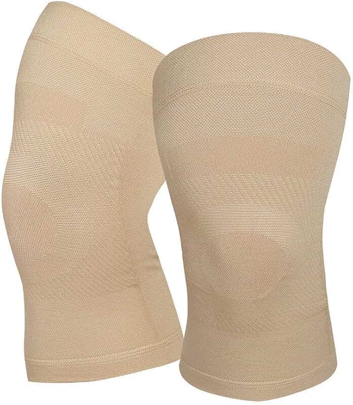 KNEE DLX ELST CMPRS SLV W/BUTTRES L DS