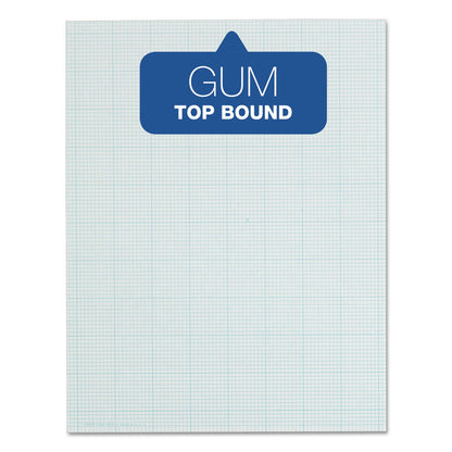 Ampad® Graph Pad, Glue Top, Graph Rule ( 4x 4), 50 Sheets