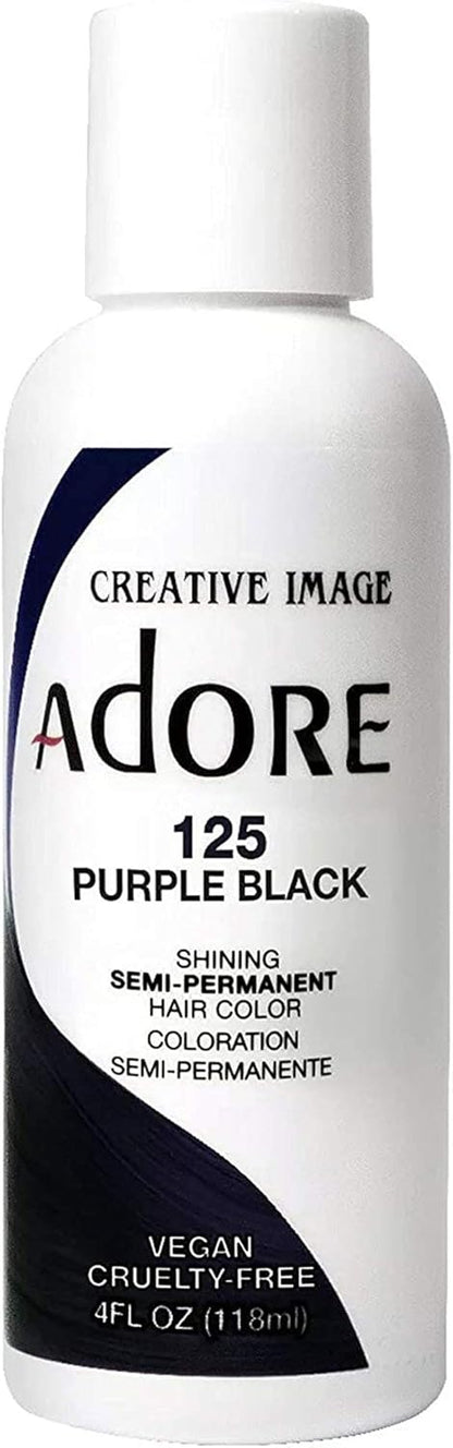 Adore Semi-Permanent Haircolor #125 Purple Black 4oz