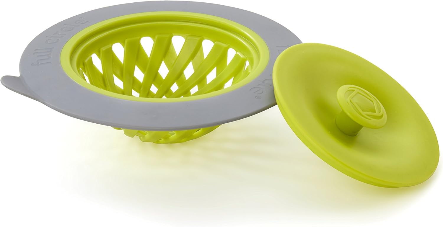 FULL CIRCLE SINK STRAINER,GRAY/WHITE
