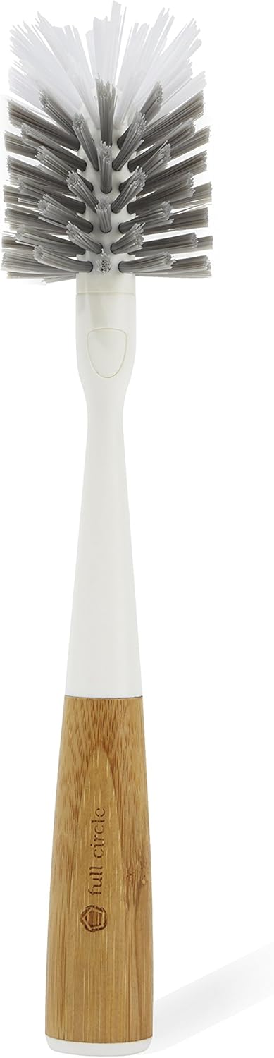 FULL CIRCLE BOTTLE BRUSH,CLN RCH,WHT