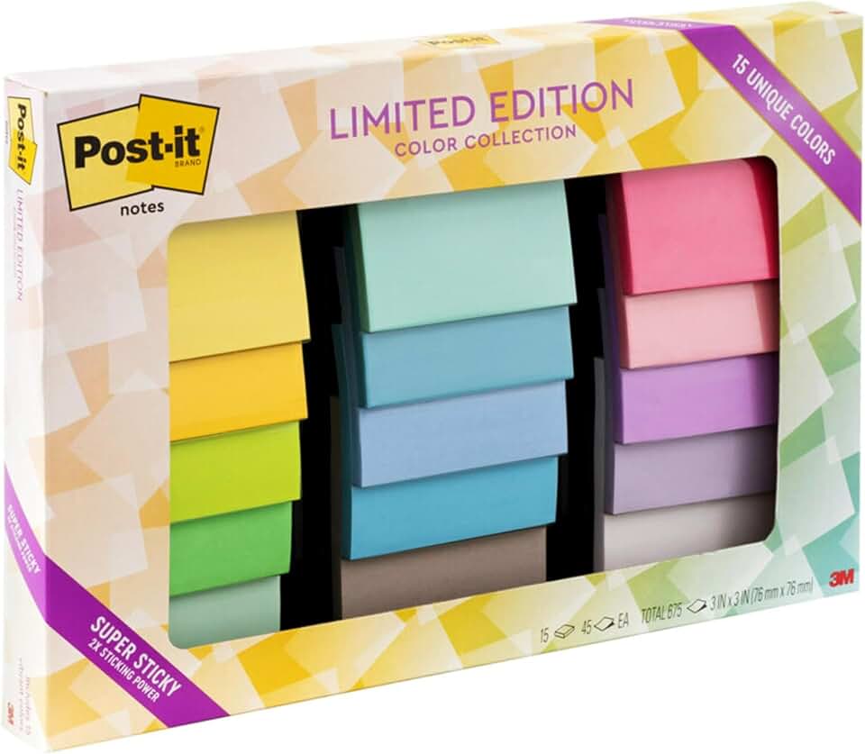 POSTIT MIX OF 4 PADS/PACK