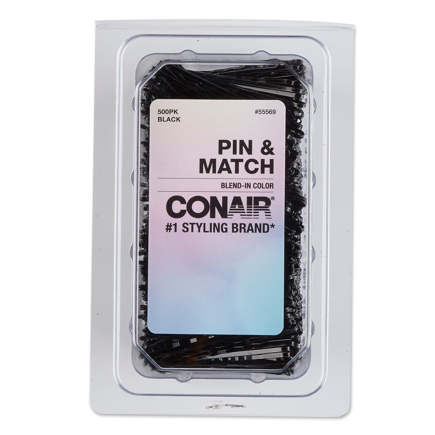 CONAIR Soft Touch Multi Pack Bobby Pins - Black, 60 count