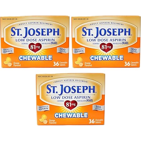ST JOSEPH ASPIRIN 81MG CHEWABLE 36CT