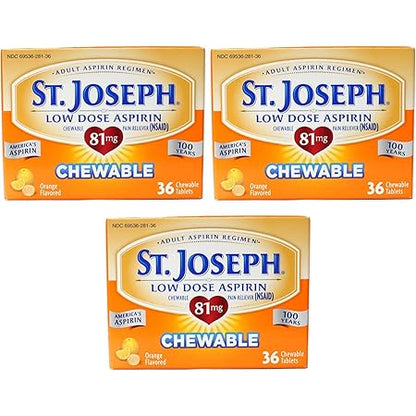 ST JOSEPH ASPIRIN 81MG CHEWABLE 36CT