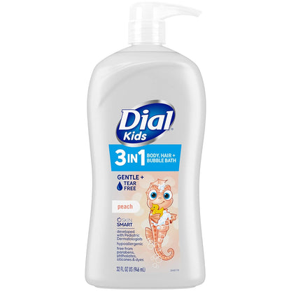 DIAL KIDS BDY/H/BBATH LQ 32OZ PCH