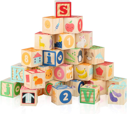 Real Wood Toys Flip & Play Alphabet Blocks
