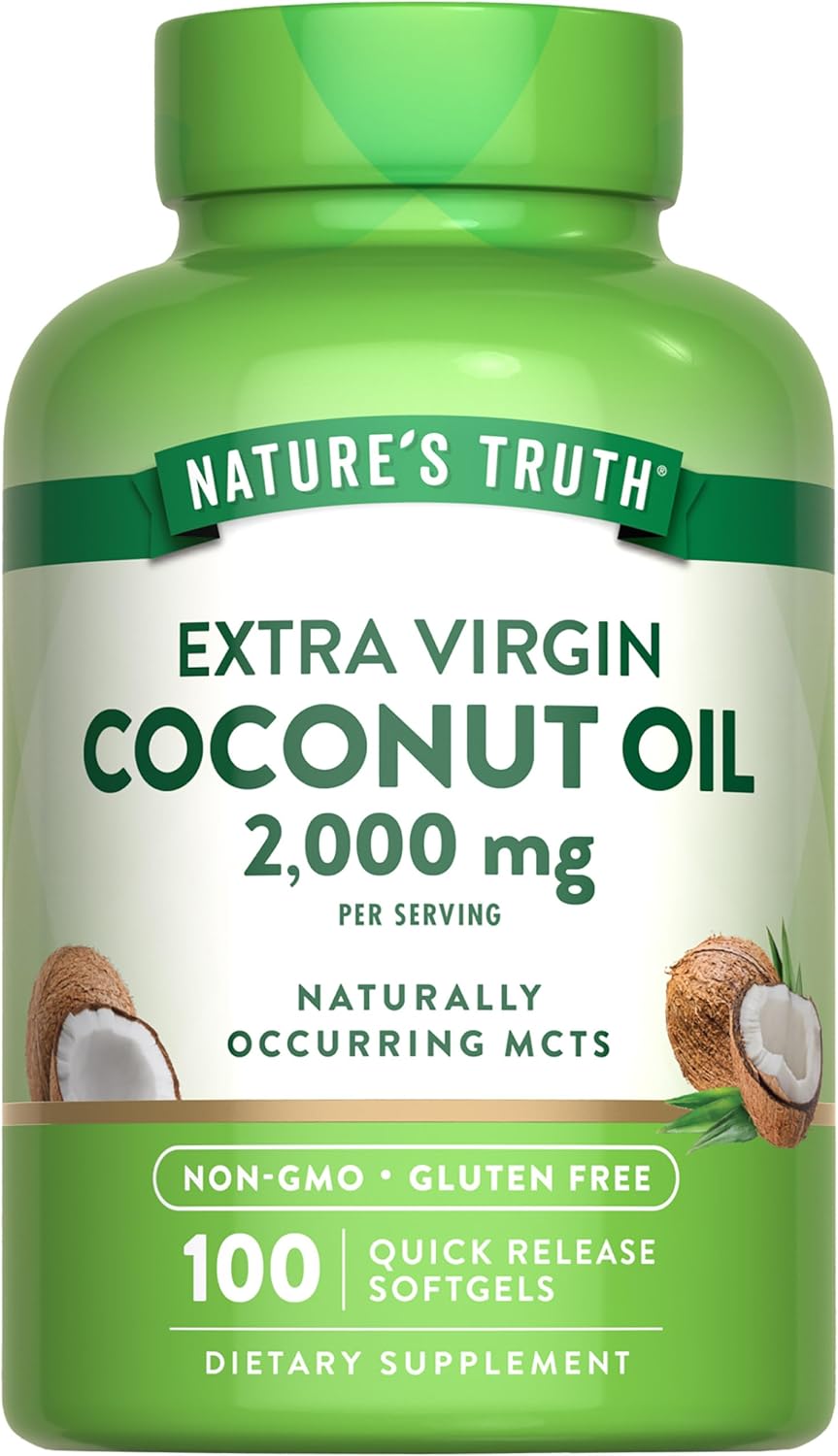 COCONUT OIL 2000MG SGC 100CT NAT TRU