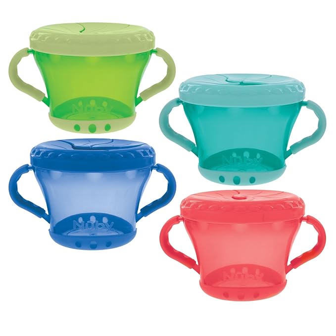Nuby 2-Pack Snack Keepers - Colors May Vary