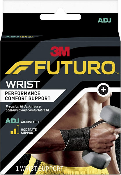 FUTURO WRIST SUPPORT WRAP ADJ BLACK