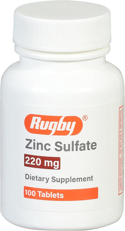 ZINC SULFATE 220MG TAB 100CT RUGBY