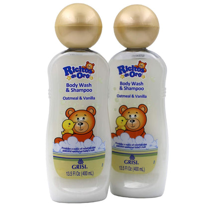 Grisi Ricitos De Oro Body Wash and Shampoo, 13.5 oz