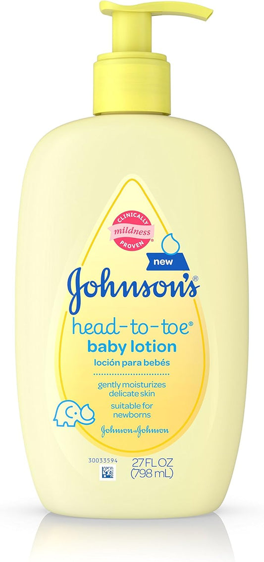 J&J BABY LOTION HEAD TOE 16.9z
