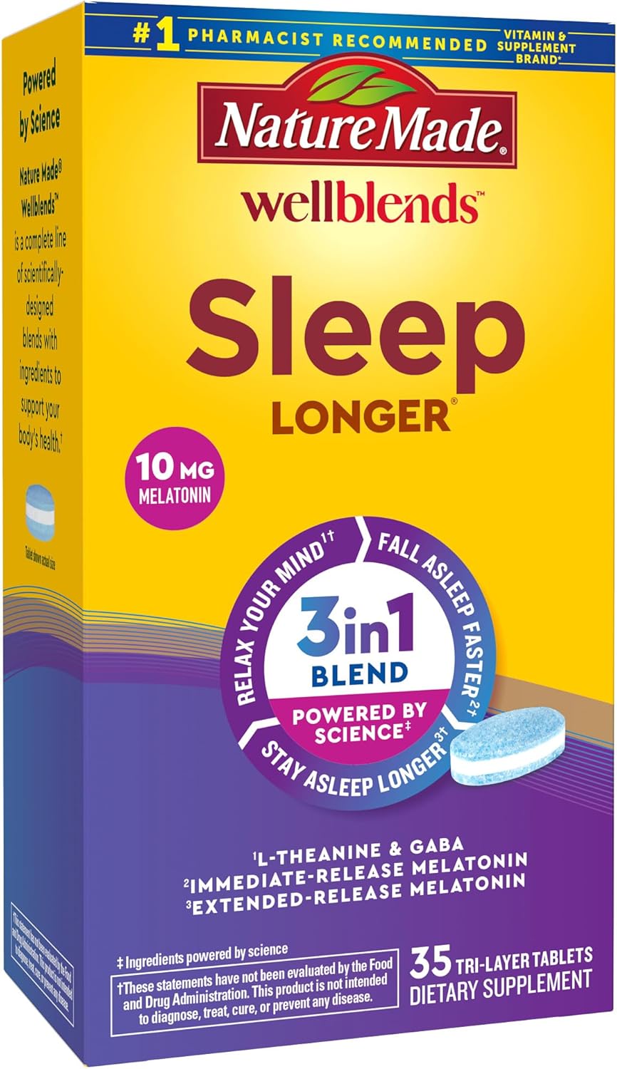 WELLBLENDS SLEEP LONGER TAB 35CT NAT MAD