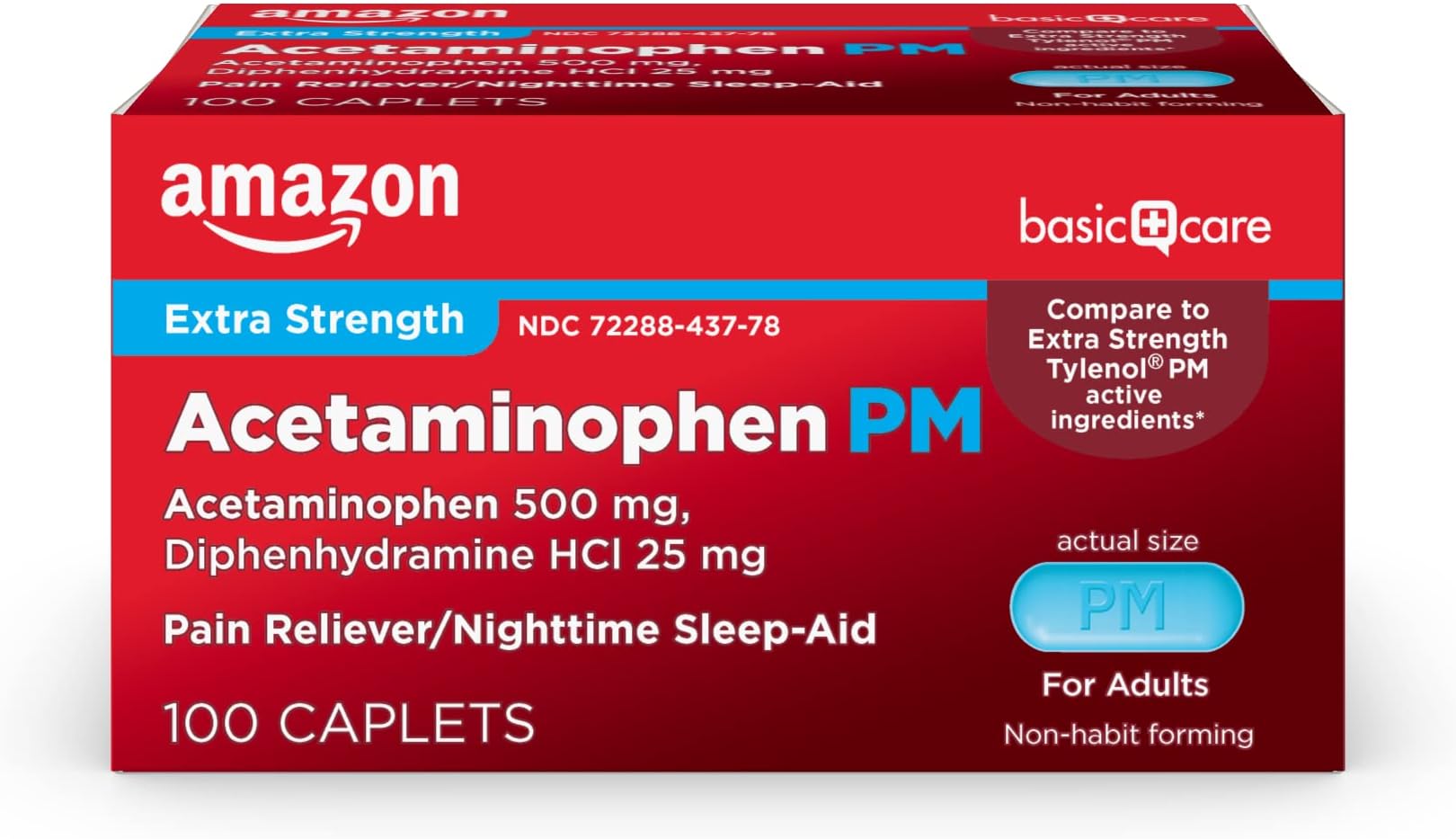 TYLENOL PM EXTRA STRENGTH CAPLET 100CT