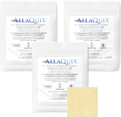 CURAD BLOOD STOP GAUZE 1"X1" 10CT