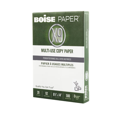 Boise X-9 Multi-Use White Copy Paper, 8.5" x 11" - 5 reams, 2500 sheets