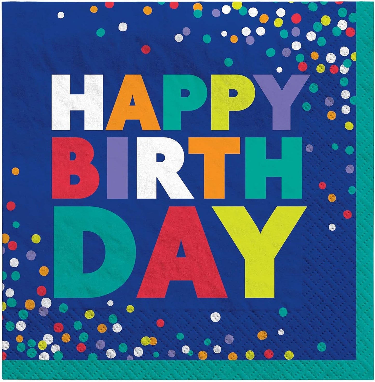 SENSATIONS Beverage Napkin - Birthday Bliss, 24 count