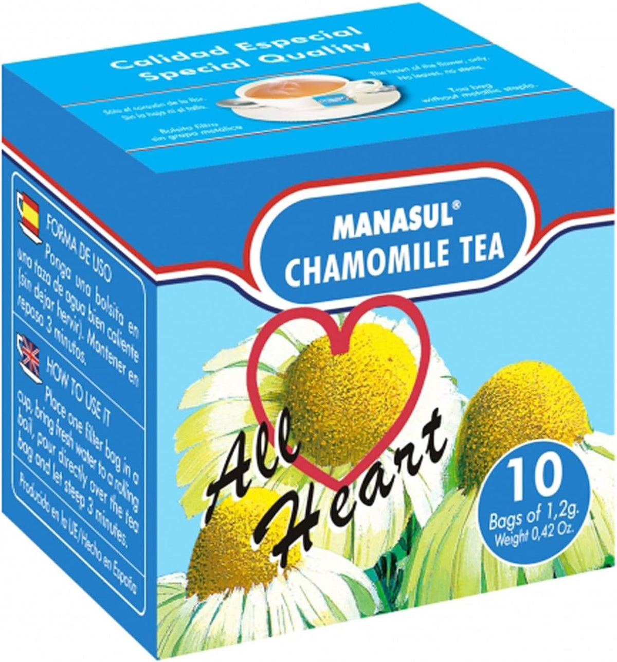 MANASUL CHAMOMILE TEA BAGS 25CT