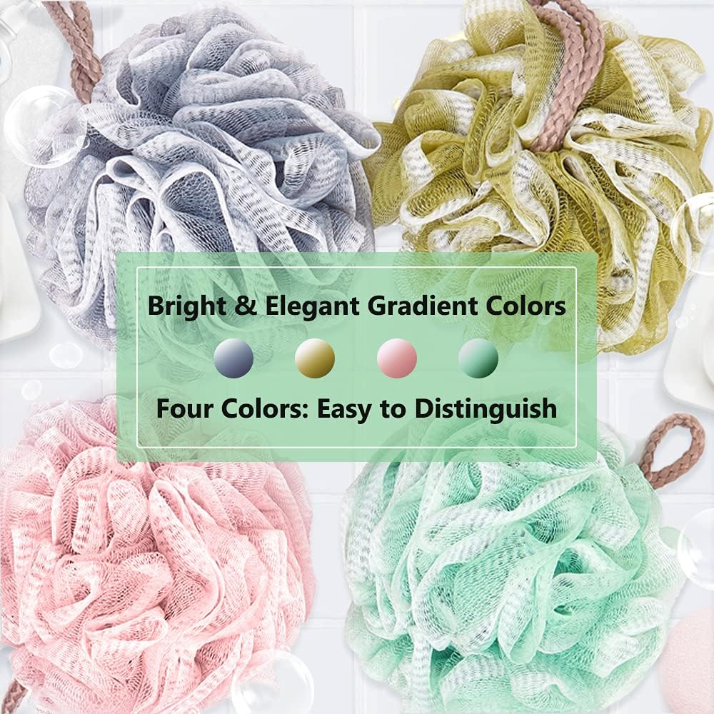 SJ Spa Shower & Bath Puff - Mint