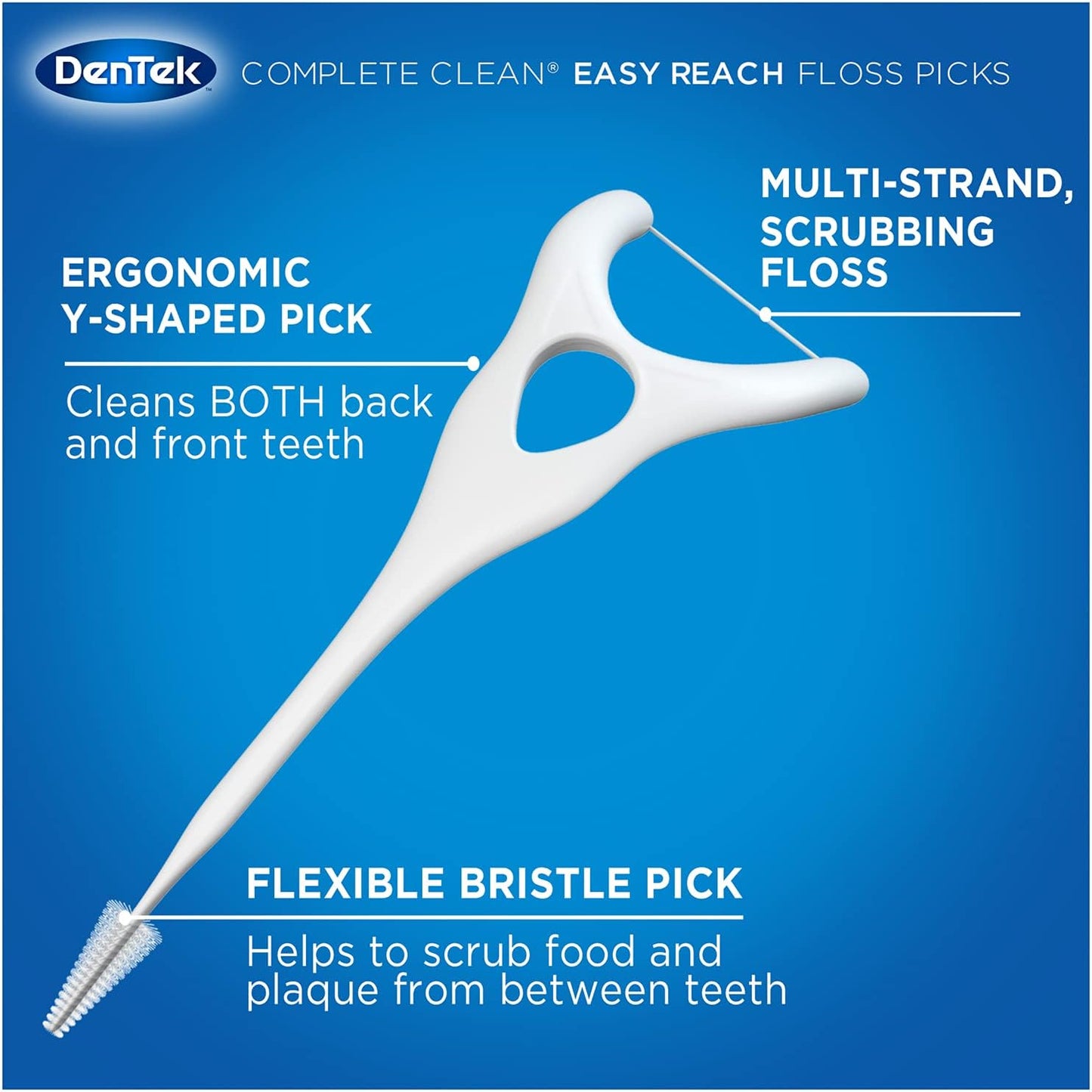 DENTEK FLOSS PICKS MINT 90CT