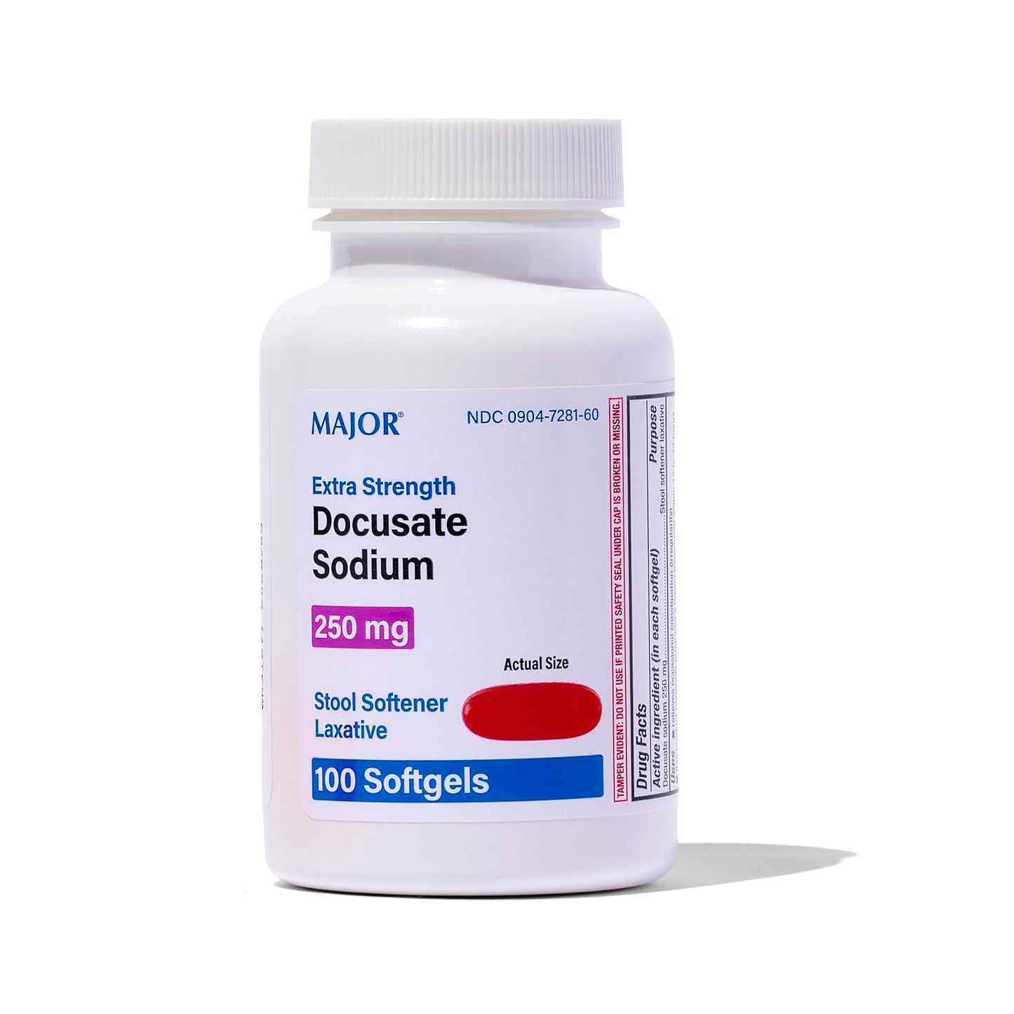 DOCUSATE SODIUM 250 MG SGC 100 GCP