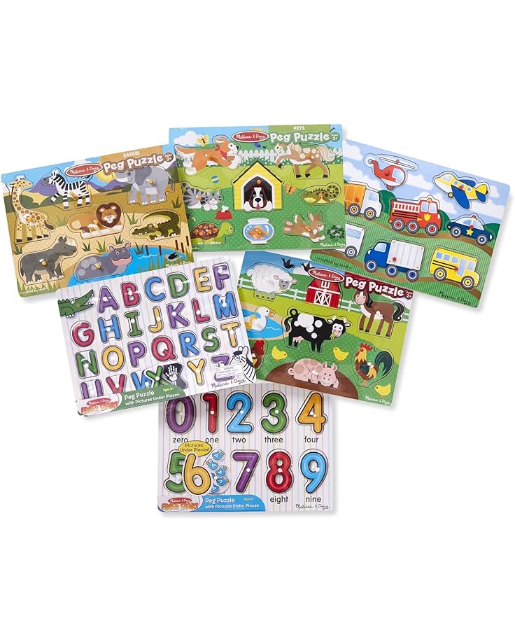 Melissa & Doug Alphabet Wooden Peg Puzzle