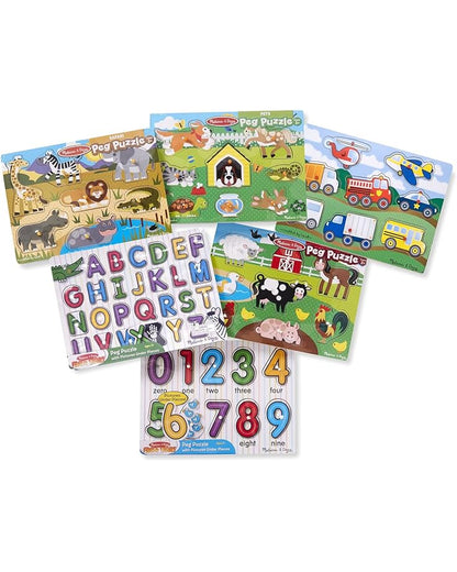 Melissa & Doug Alphabet Wooden Peg Puzzle