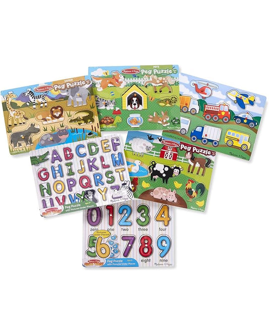 Melissa & Doug Alphabet Wooden Peg Puzzle