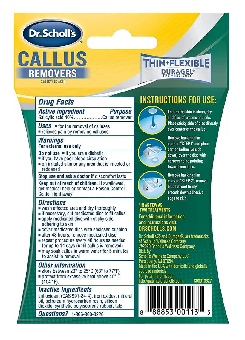 Dr. Scholls Callus Removers 4 Cushions - 4 Medicated Discs