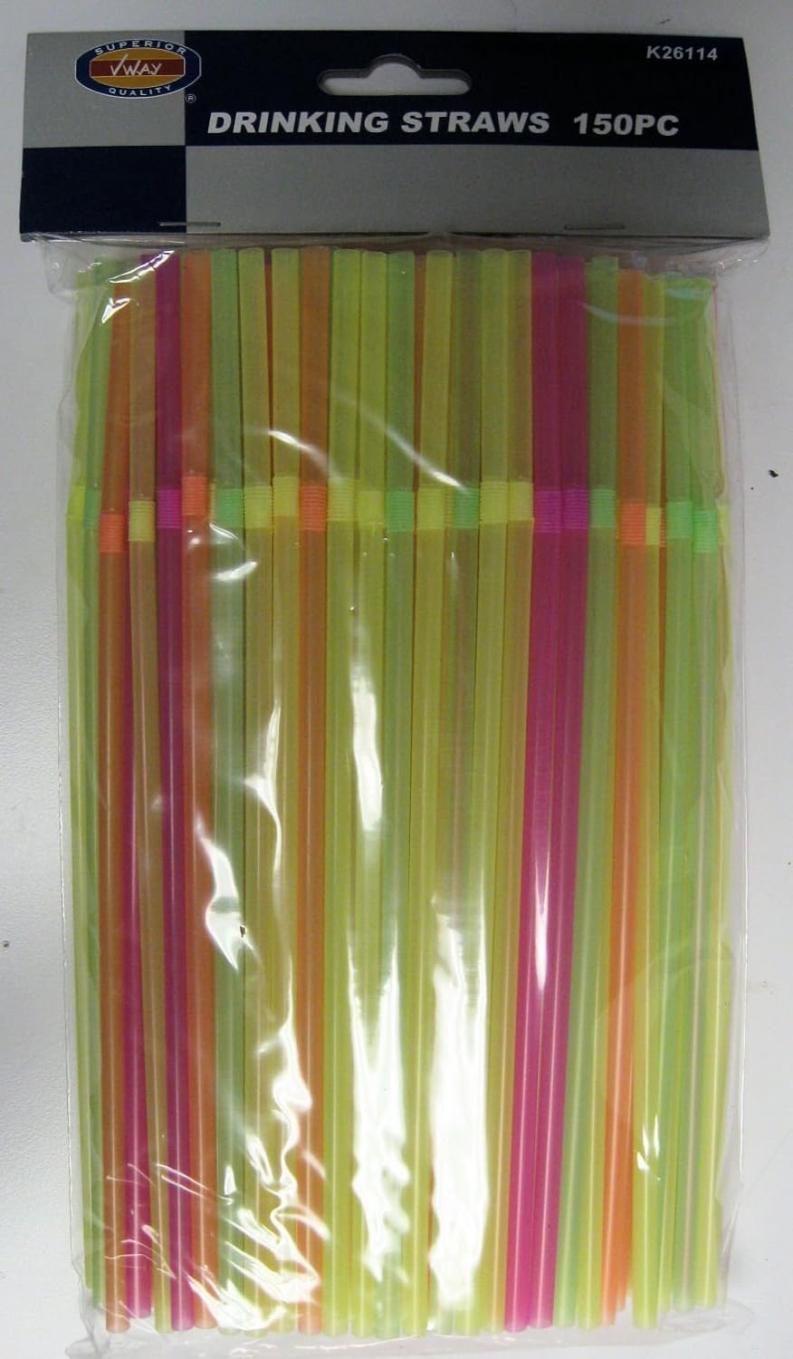 50CT NEON FLEX STRAWS