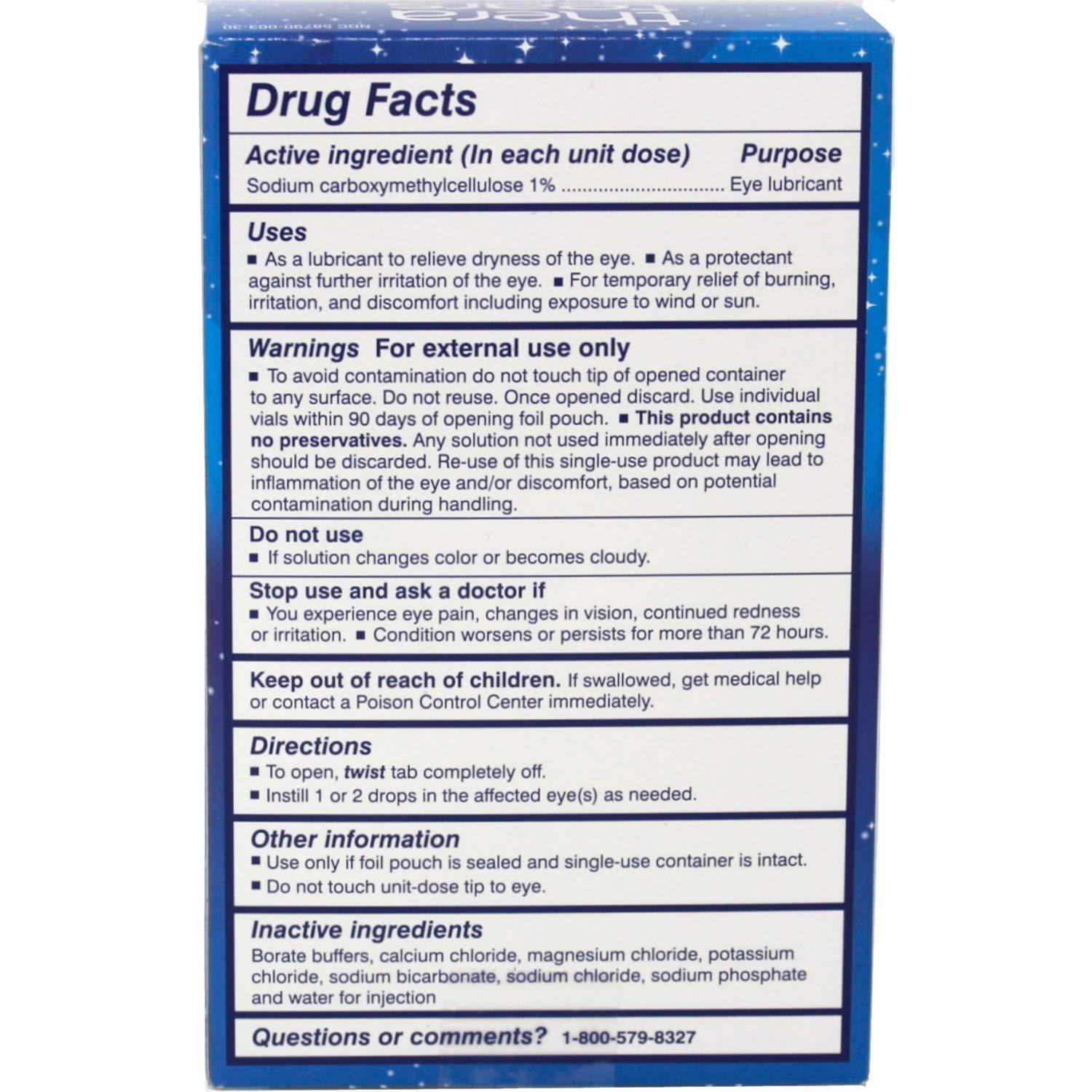 Thera Tears Dry Eye Therapy Liquid Gel 30 Vials