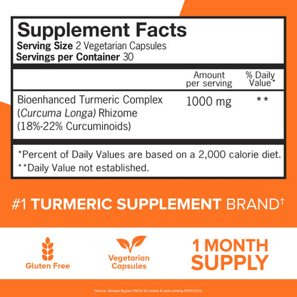 QUNOL TURMERIC CP 1000MG 60 ES