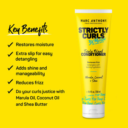 Marc Anthony Strictly Curls 3X Moisture Shampoo 8.4oz Tube