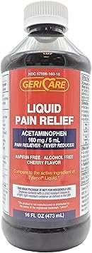 ACETAMINO 160MG LIQ CHERRY 16OZ GERICARE