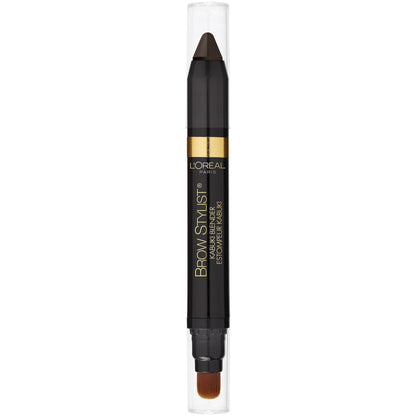 L'ORÉAL PARIS Brow Stylist Kabuki Blender Brow Crayon, 314 Dark Brunette, 0.05 oz.