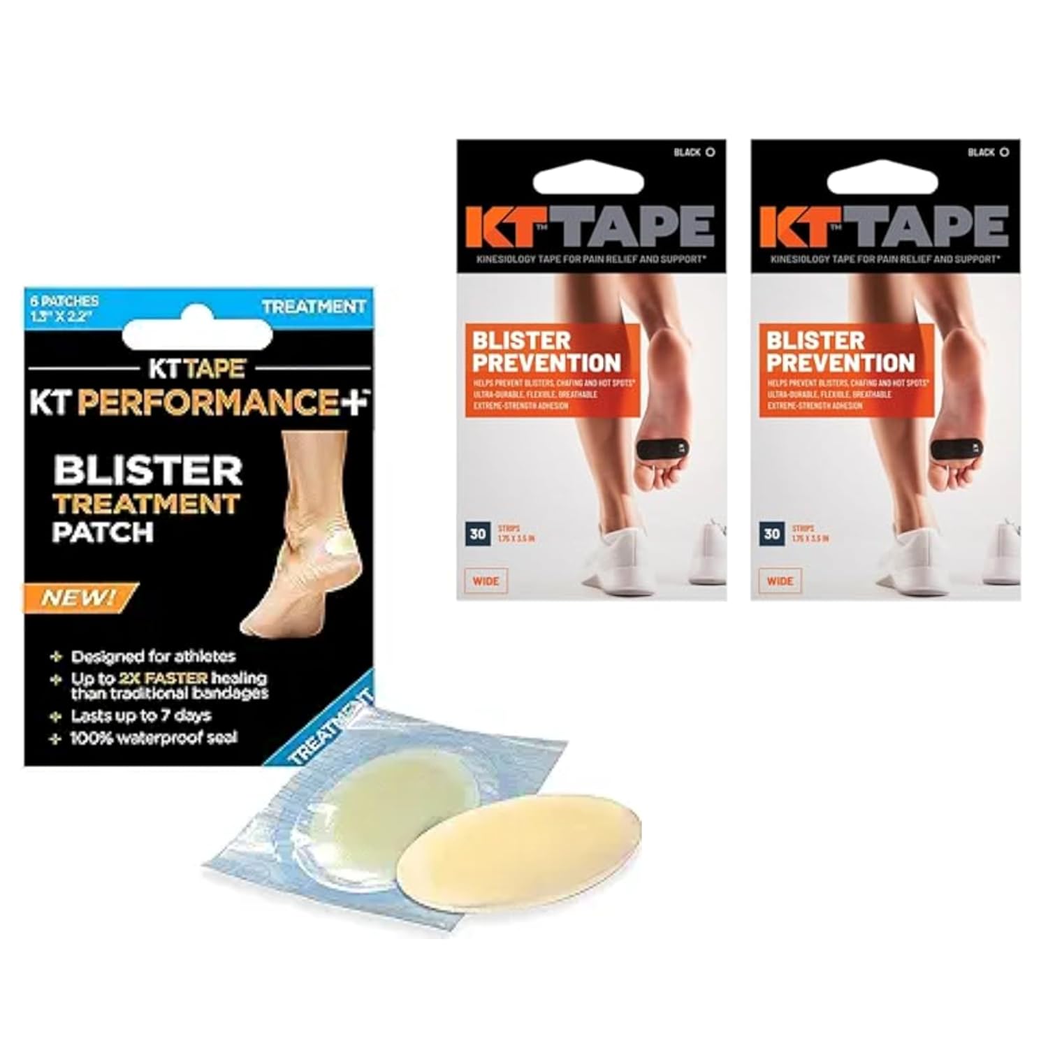 KT TAPE BLISTER TREATMENT PATCH 8CT