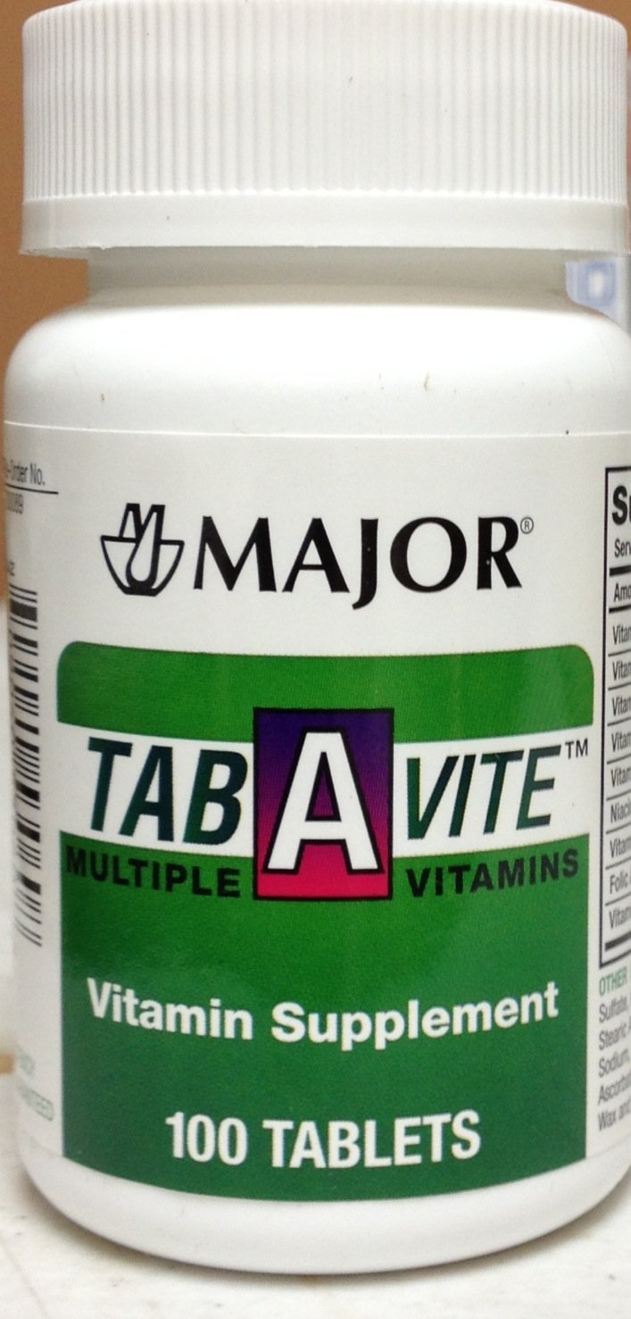 TAB-A-VITE MULTIVIT IRON TAB 100CT MAJ