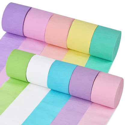 CREPE STREAMERS WHITE 81 FT