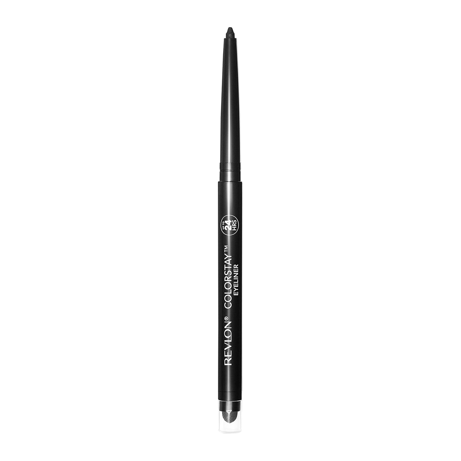 REVLON ColorStay Pencil Waterproof Eyeliner With Built-In Sharpener - 201 Black, 2 count