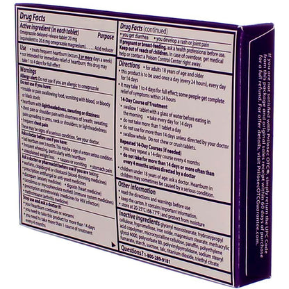 PRILOSEC OTC TABLET WILD BERRY 14CT