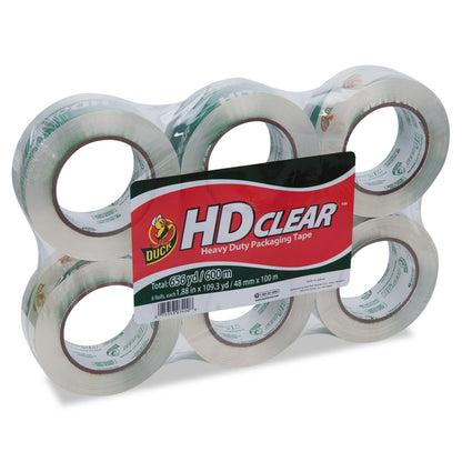 DUCK HD Clear Heavy Duty Packing Tape - Clear, 1.88" x 40 yds